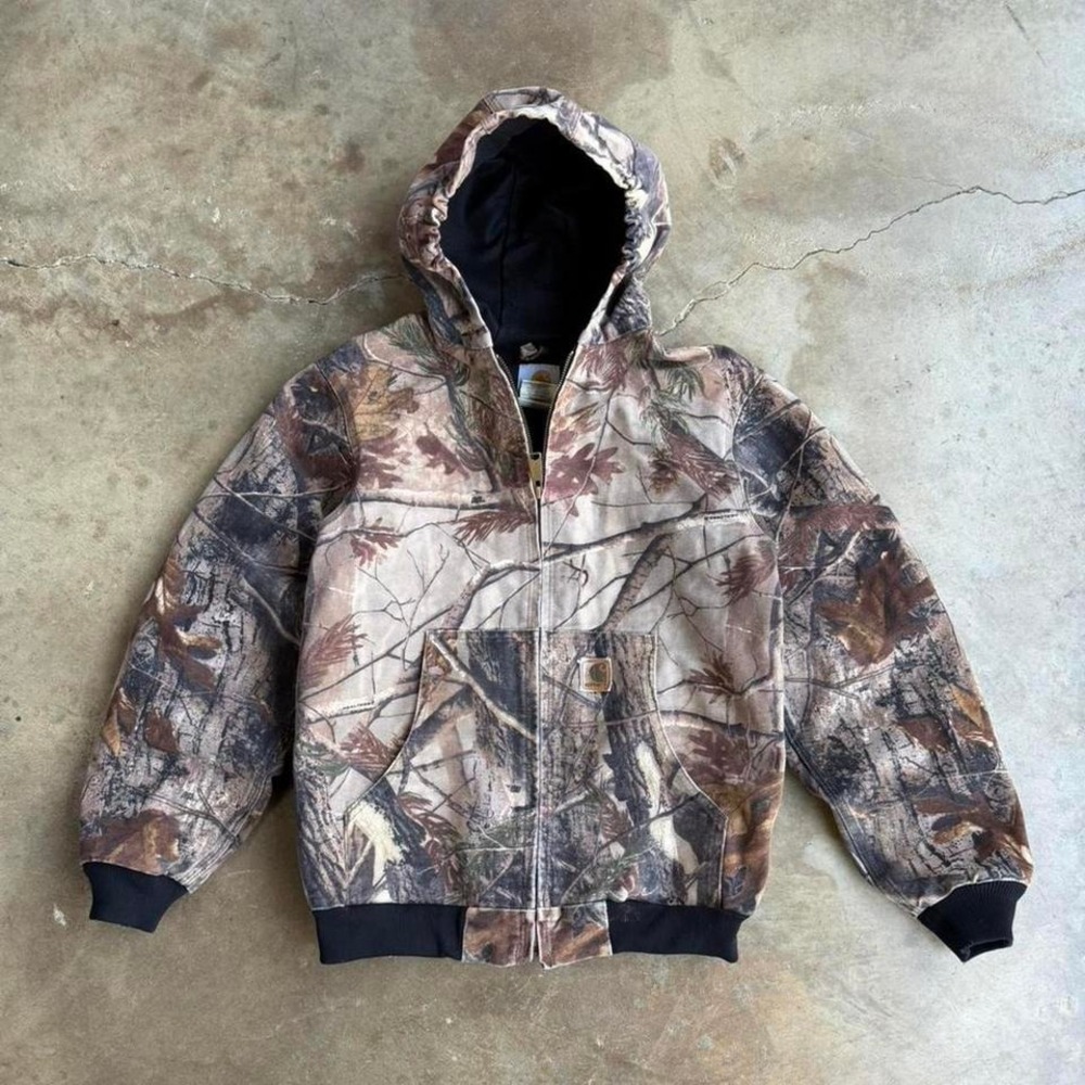 Vintage 90s Carhartt Realtree camo zip up jacket Size S